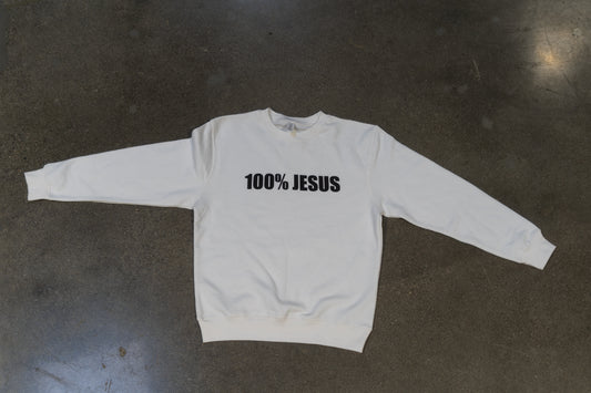 100% Jesus Crew Neck