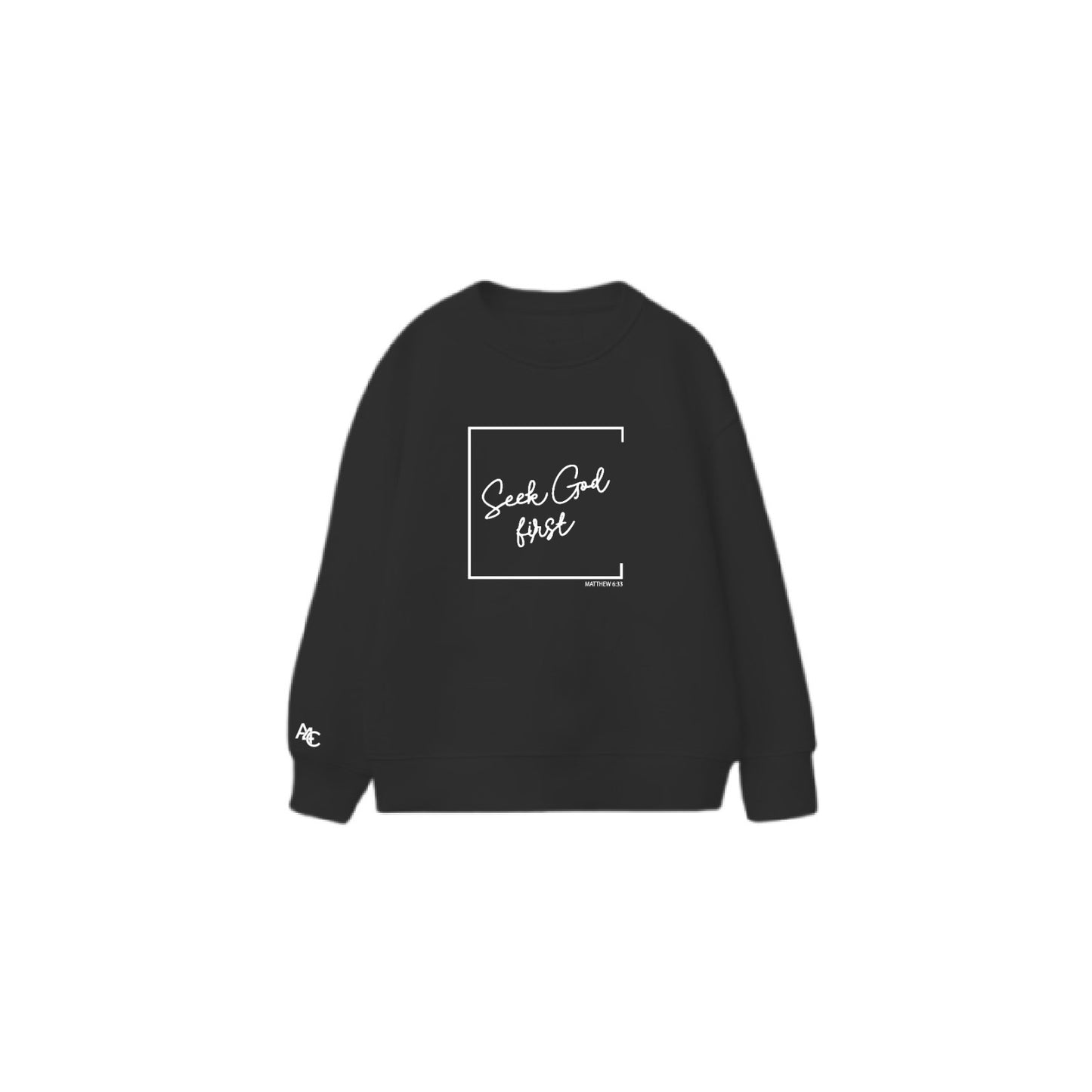 Seek God First - Sweater Front Logo