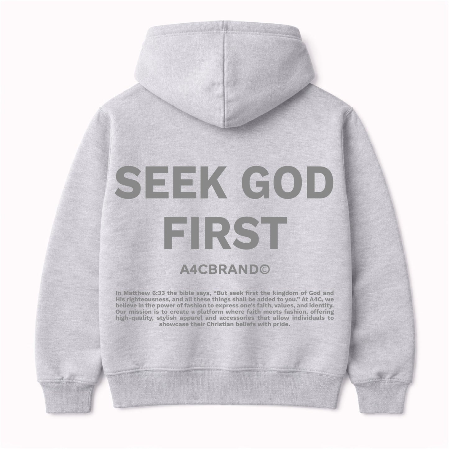 Seek God First - Hoodies Design Front