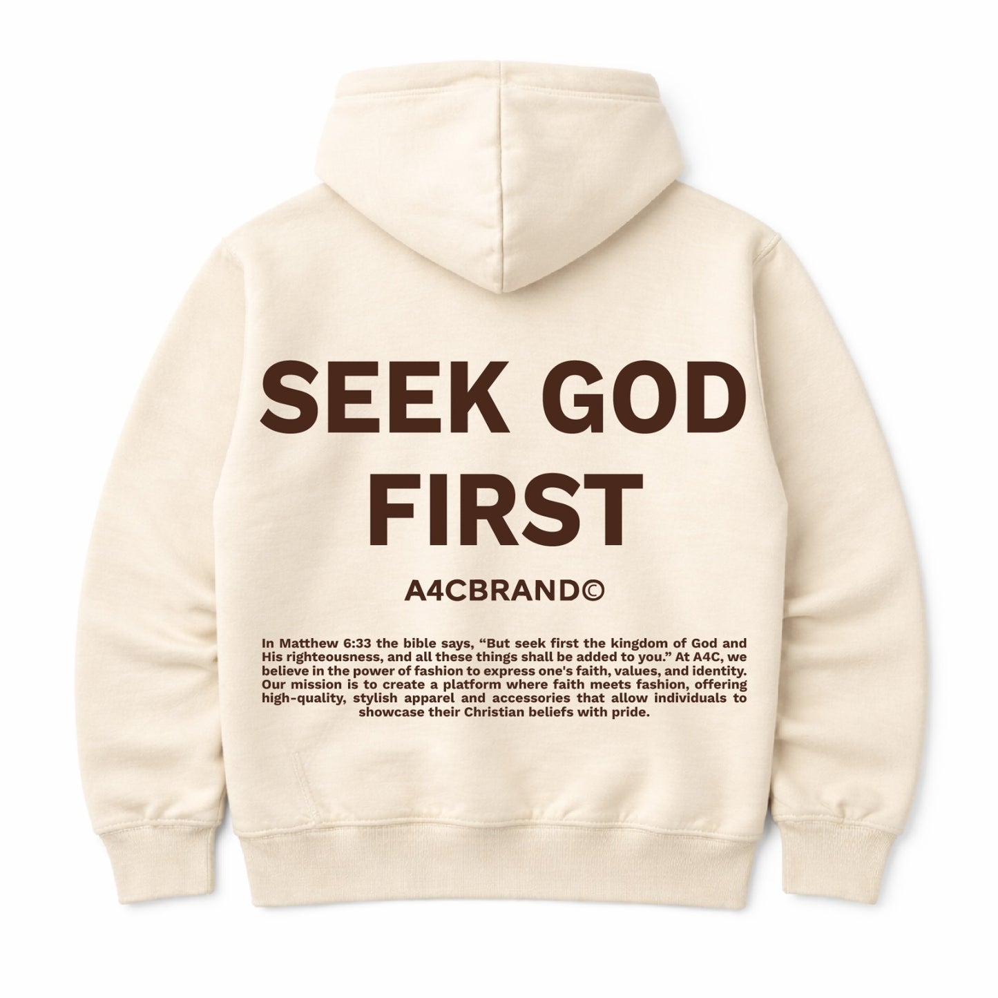 Seek God First - Hoodies Design Front