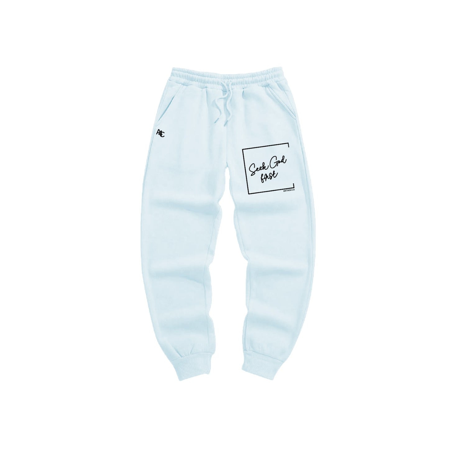 Seek God First - Joggers Large Logo