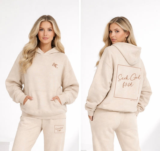 Seek God First Hoodie Design Back