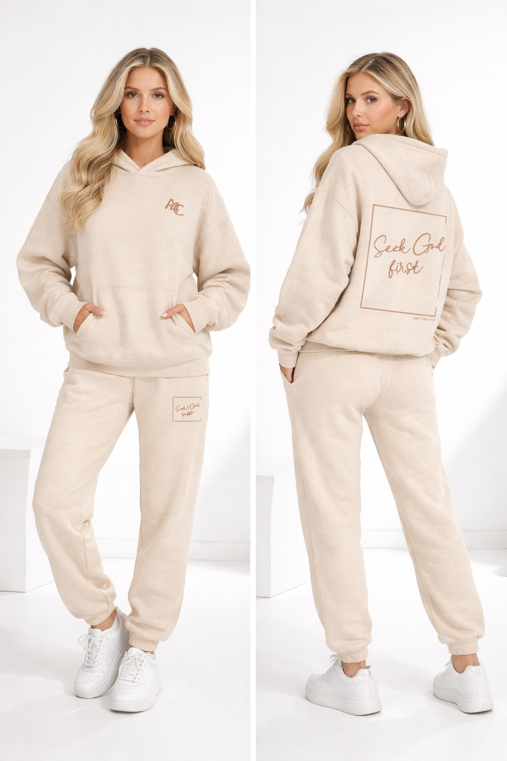 Seek God First Hoodie Design Back