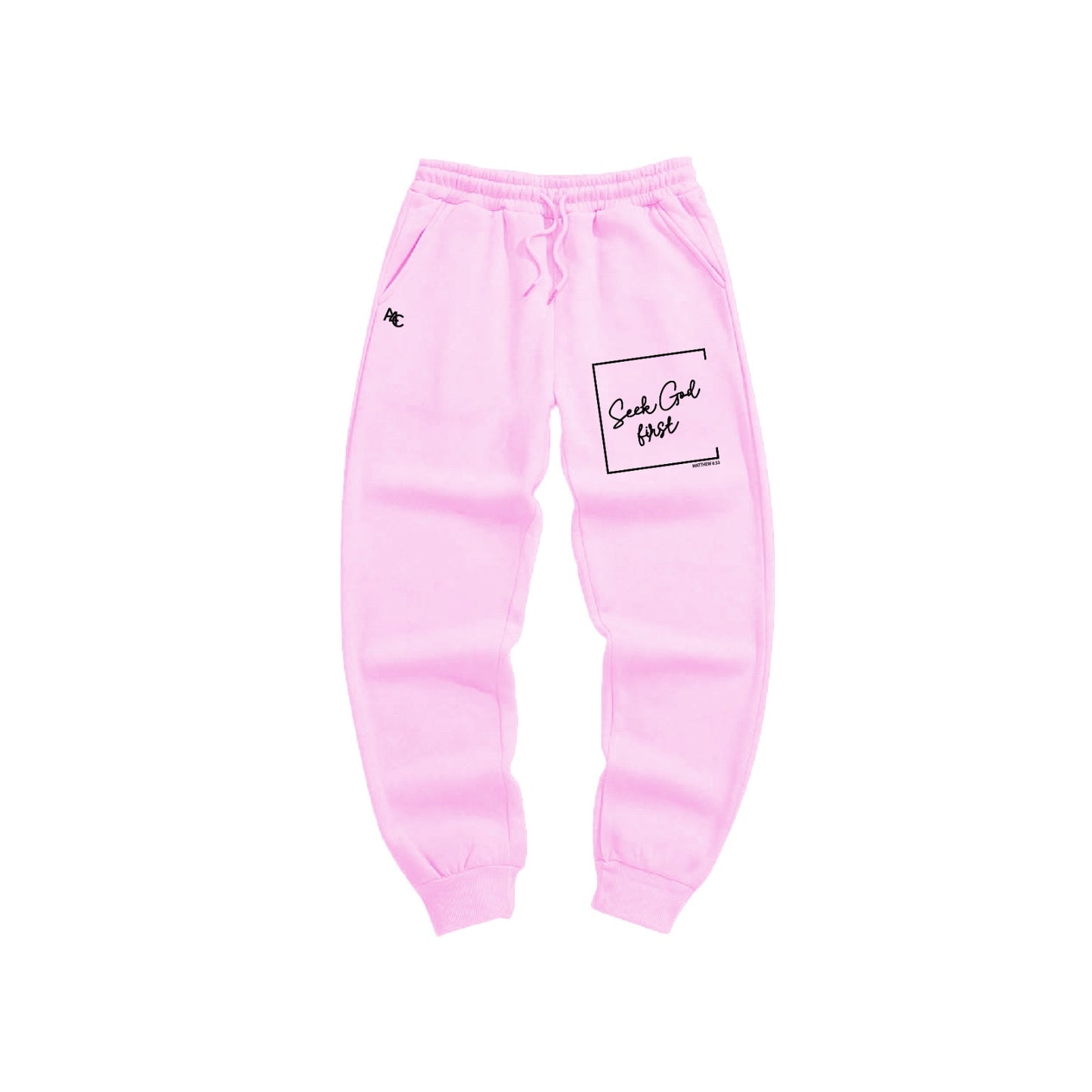 Seek God First - Joggers Large Logo
