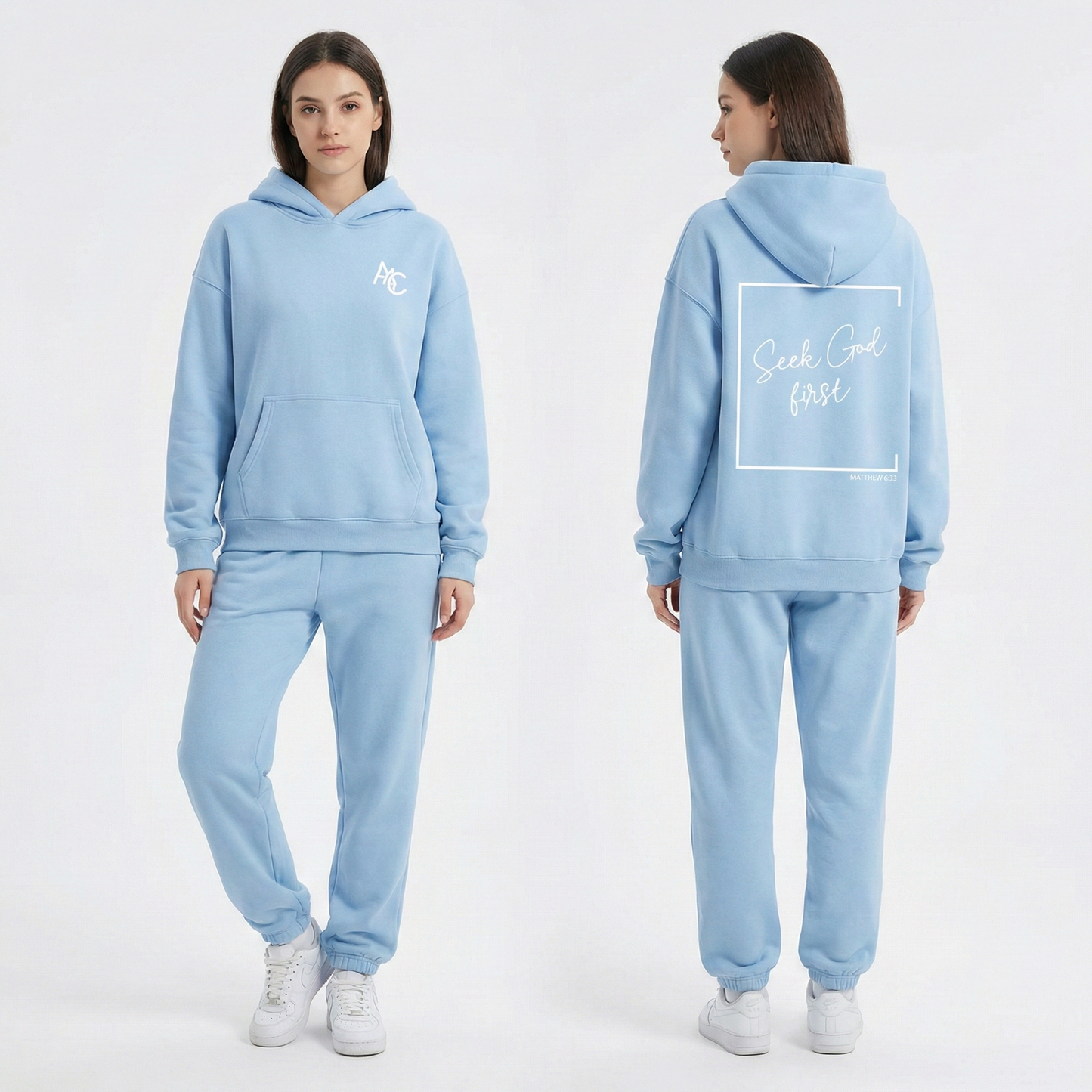 Seek God First Hoodie Design Back