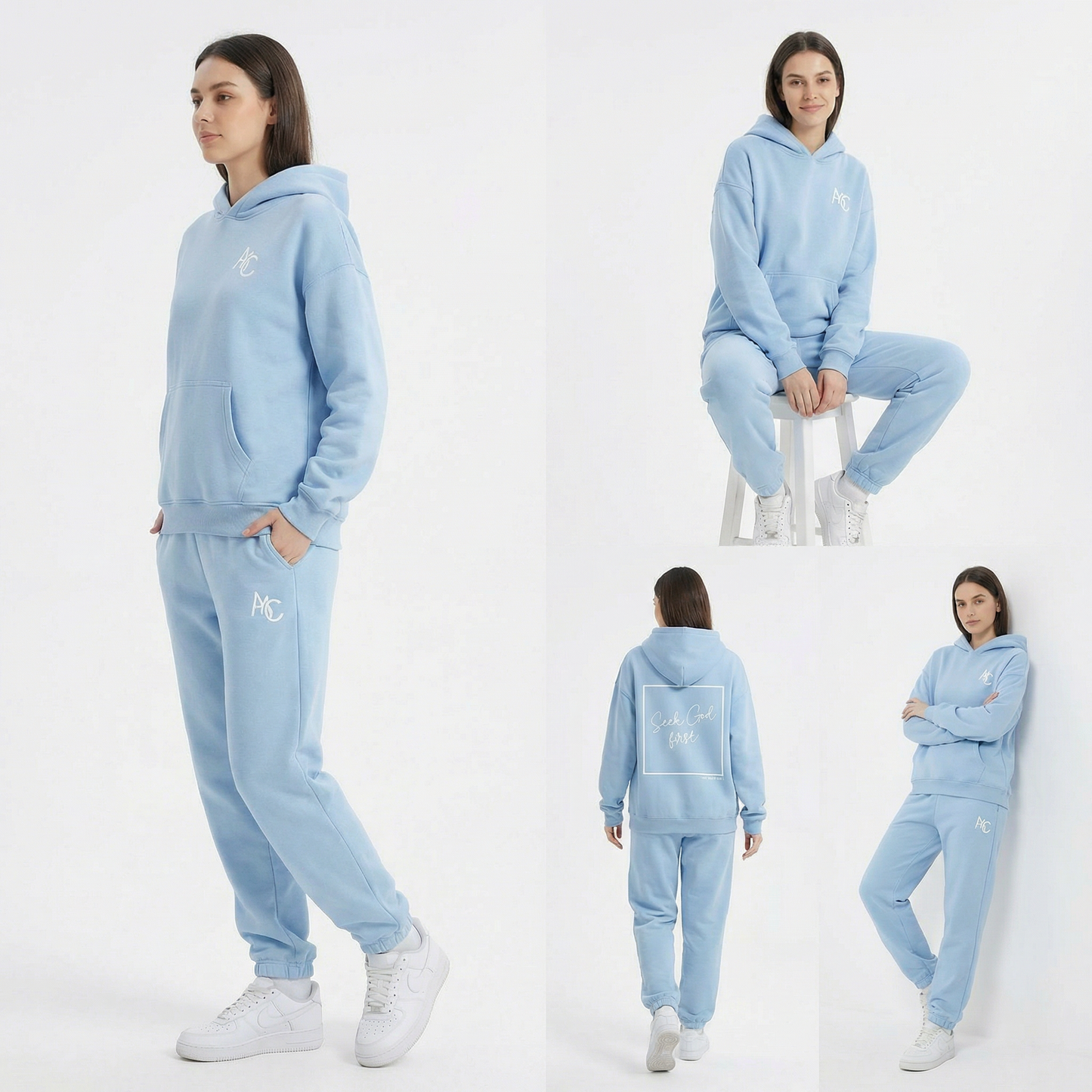 Seek God First Hoodie Design Back