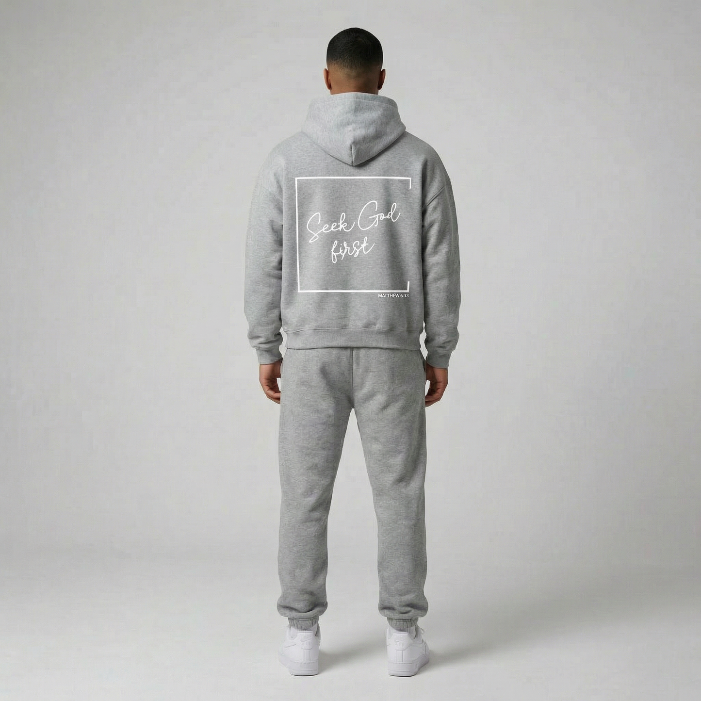 Seek God First Hoodie Design Back