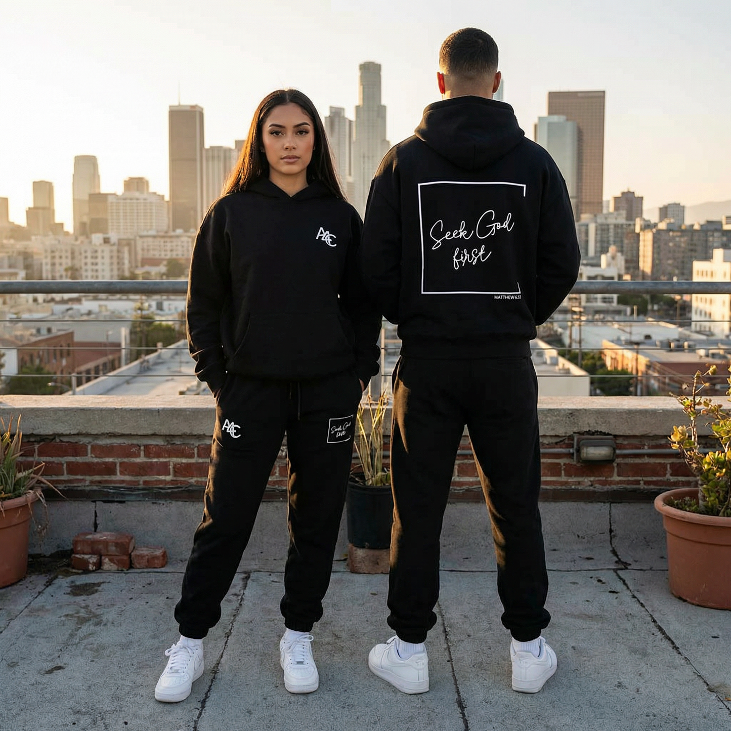 Seek God First Hoodie Design Back