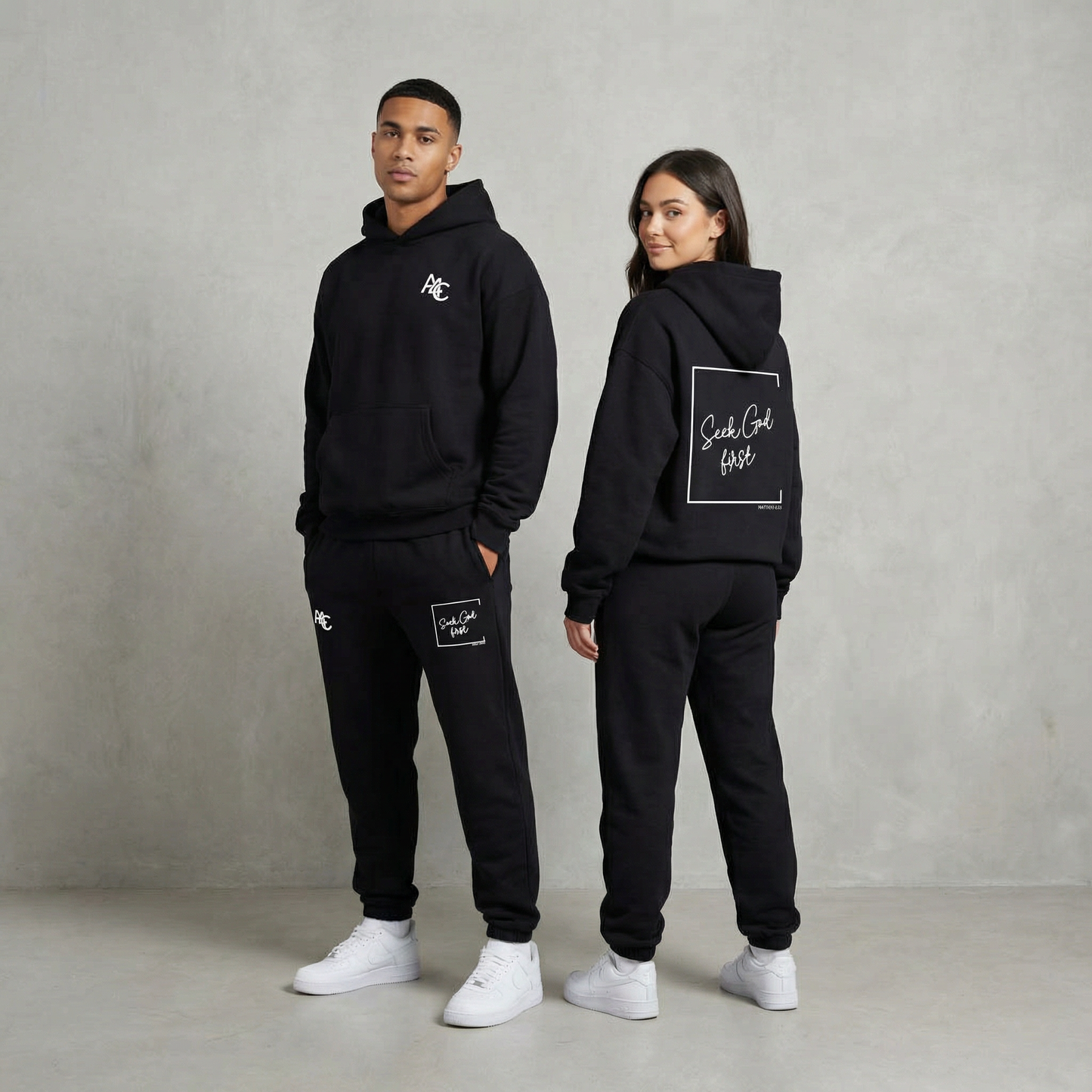 Seek God First Hoodie Design Back