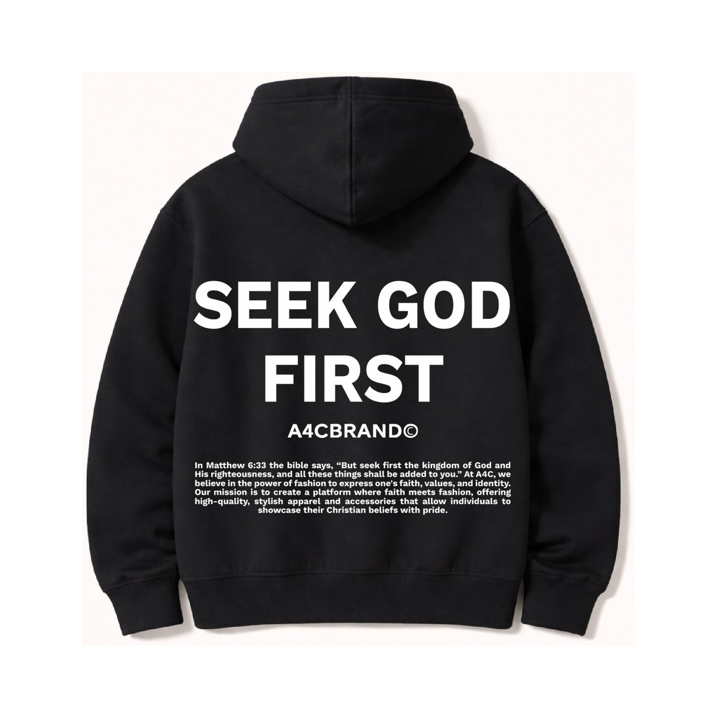 Seek God First - Hoodies Design Front