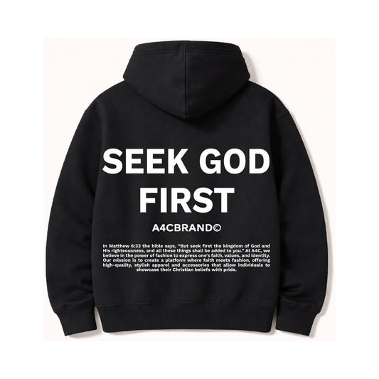 Seek God First - Hoodies Design Front