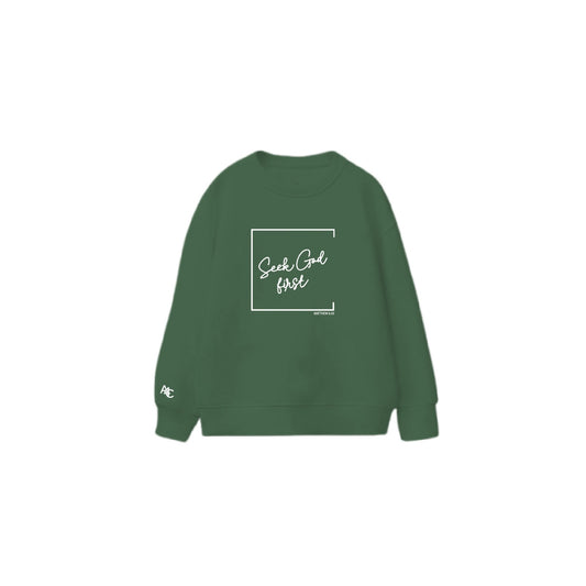 Seek God First - Sweater Front Logo