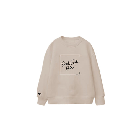 Seek God First - Sweater Front Logo
