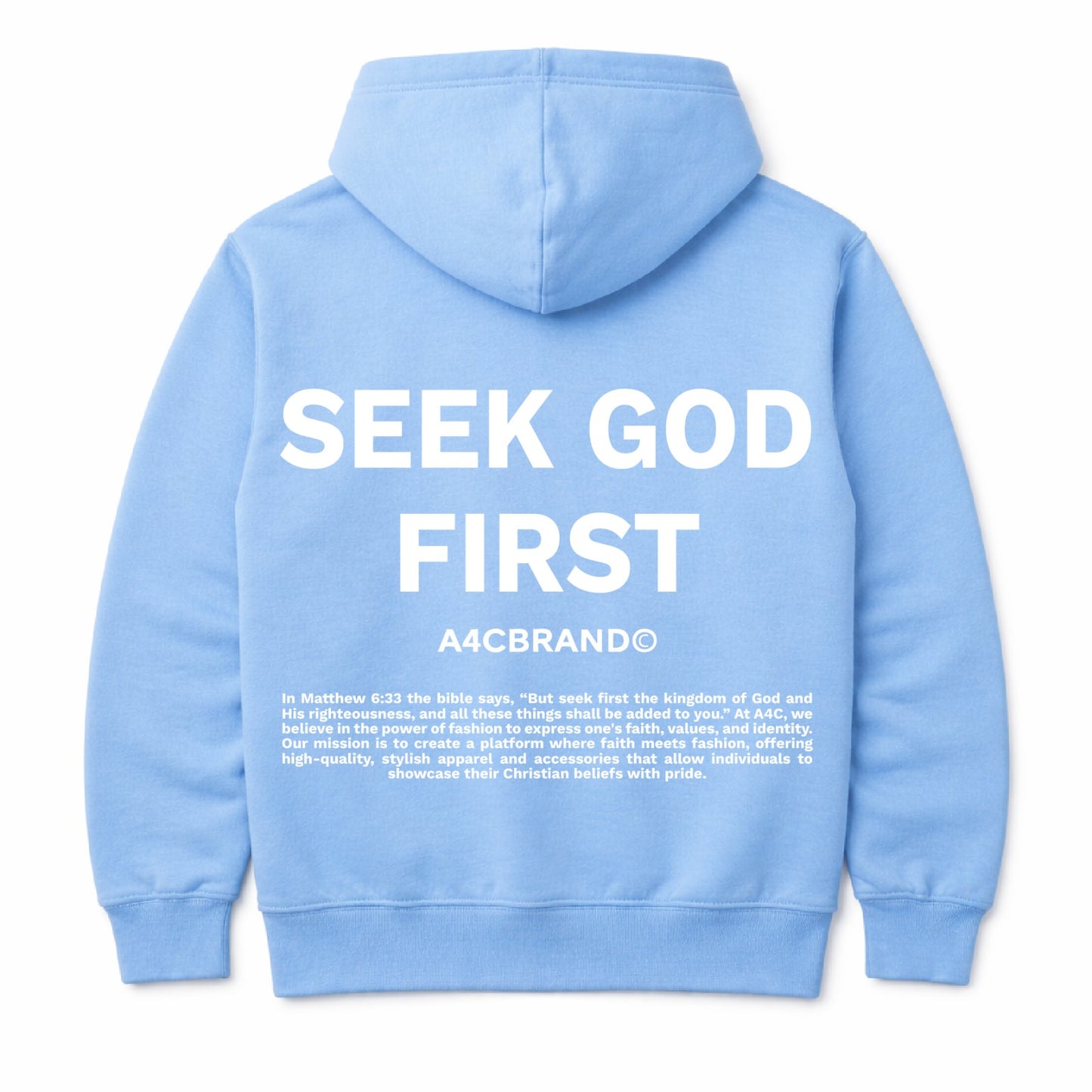 Seek God First - Hoodies Design Front