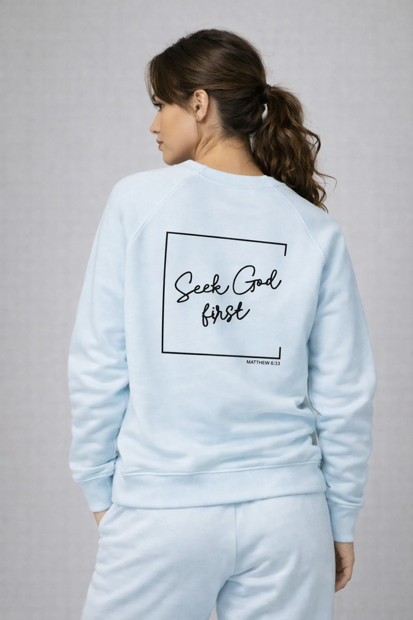 Seek God First - Sweater Back Design