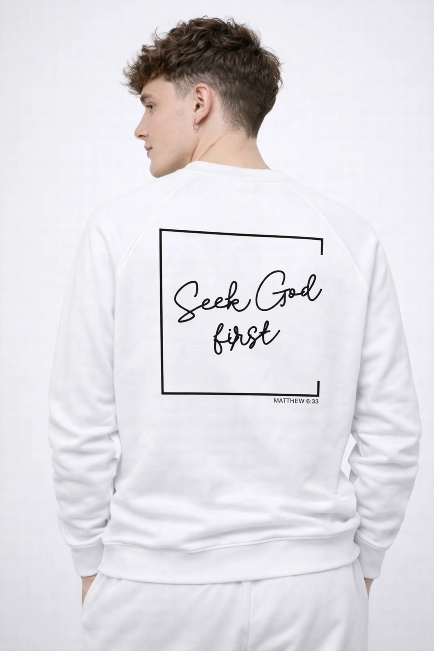 Seek God First - Sweater Back Design