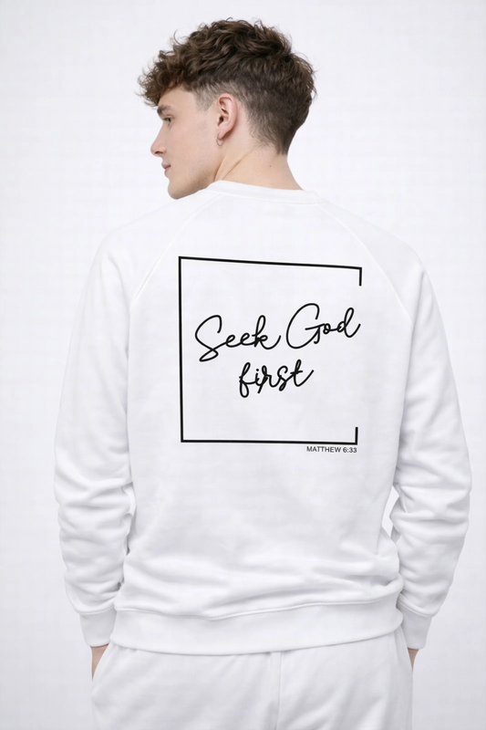 Seek God First - Sweater Back Design